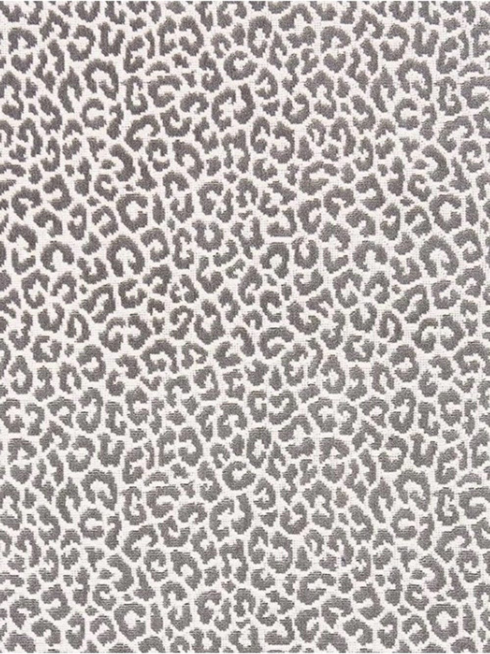 Scalamandré Panthera Velvet Fabric, Smoke Grey, 1 Yard